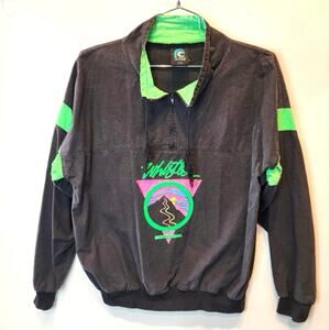 Vintage 80s Pacific Creations Whistler Pullover Windbreaker Rare Canadian Ski L